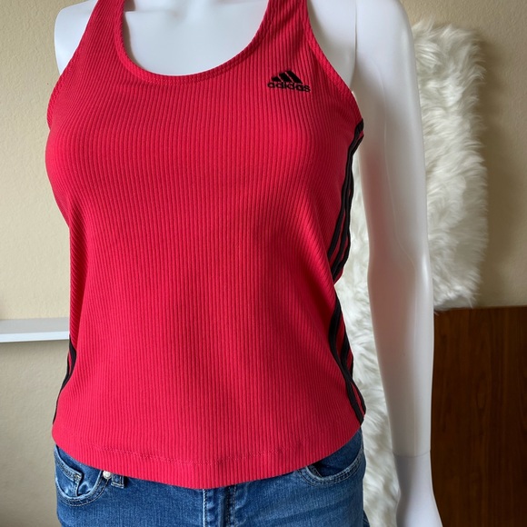 Adidas Ribbed Racerback Tank - Picture 1 of 4